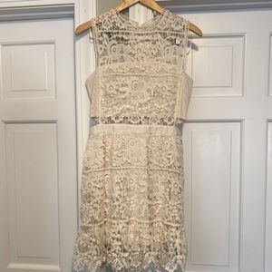 White lace dress- great for brides!